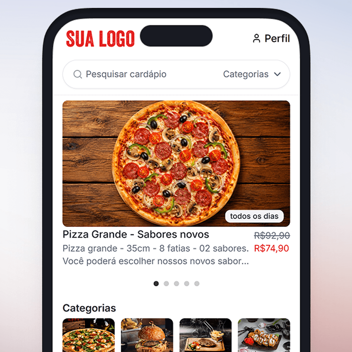 Cardápio digital delivery